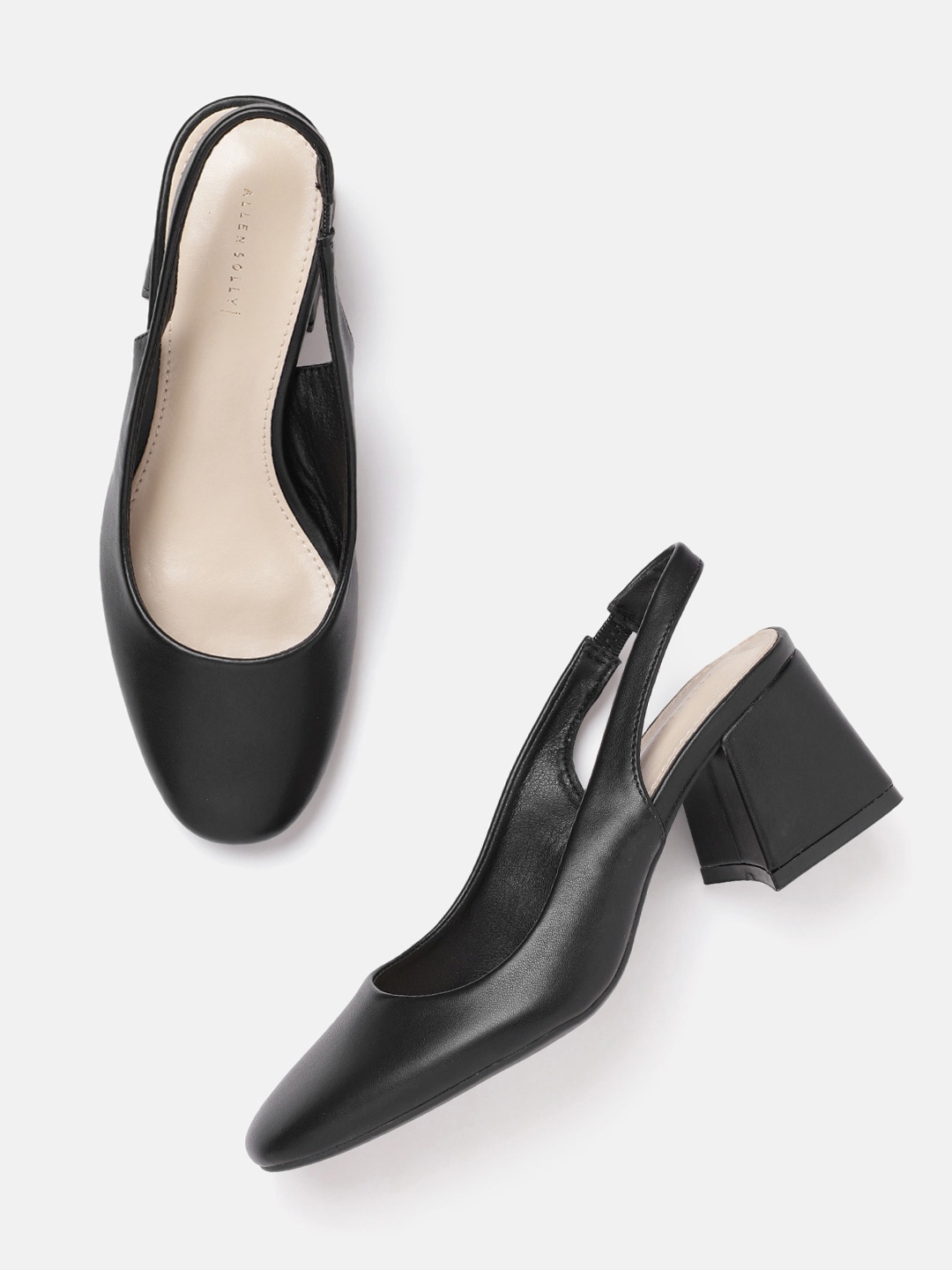 

Allen Solly Block Heel Pumps, Black