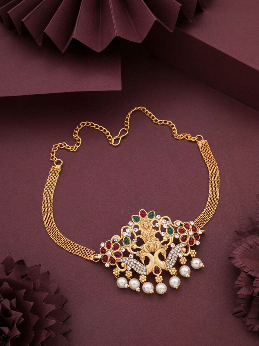 

ROFARWORD Gold-Plated aditional Choker Necklac