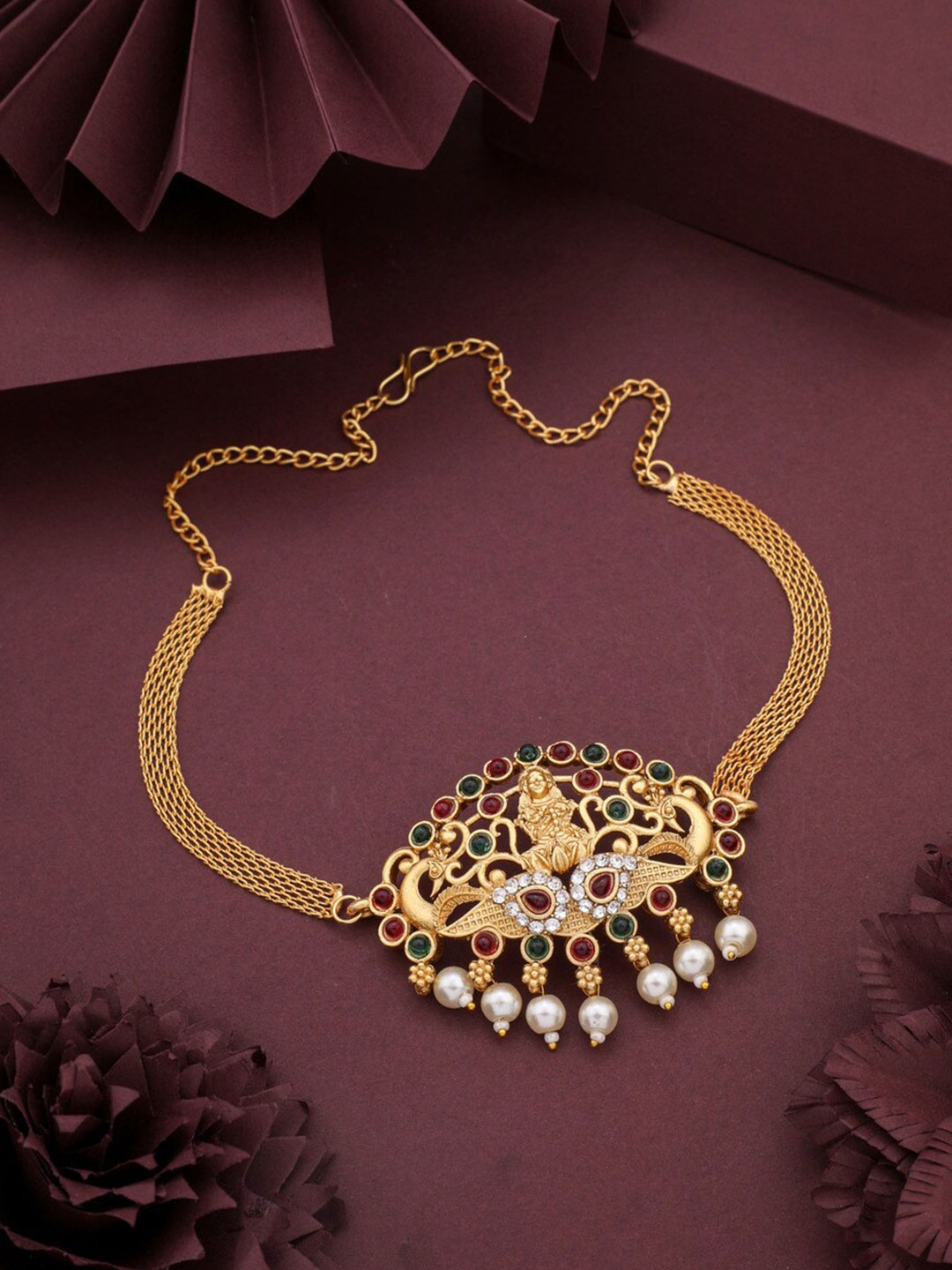

ROFARWORD Gold-Plated Choker Necklace