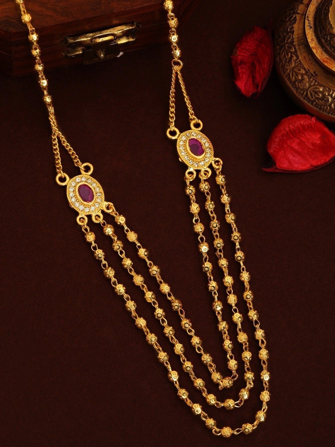 

ROFARWORD Gold-Plated Choker Necklace