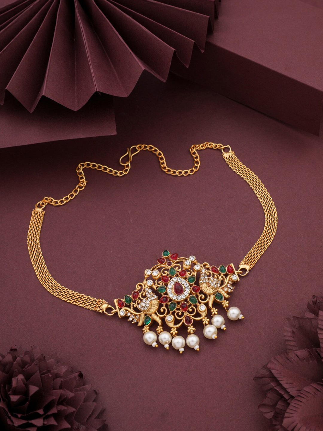 

ROFARWORD Gold-Plated Choker Necklace