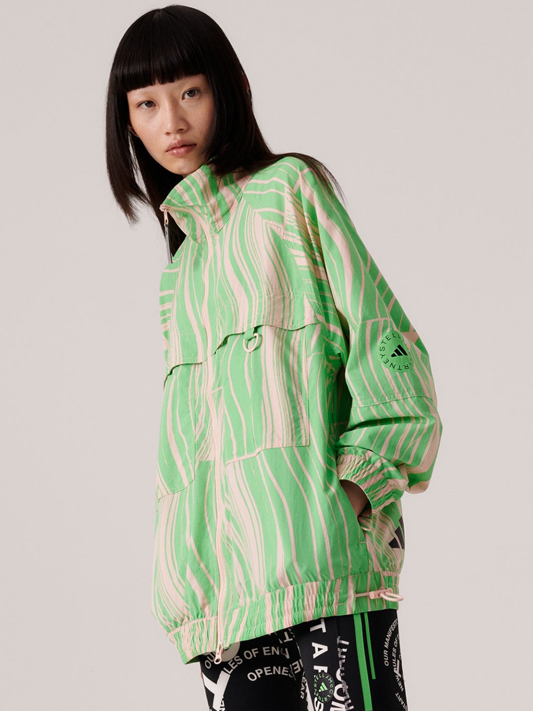 

ADIDAS By Stella McCartney Tracktop Sporty Jacket, Green