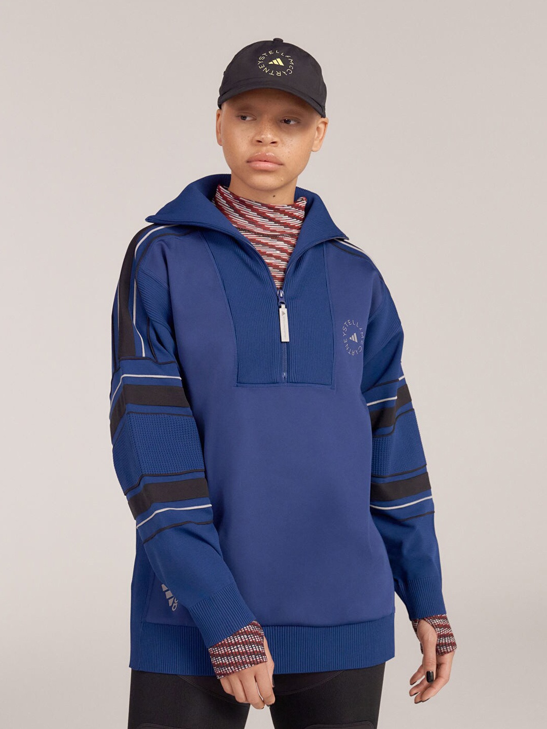 

ADIDAS by Stella Mccartney Knit Mix Pullover, Blue