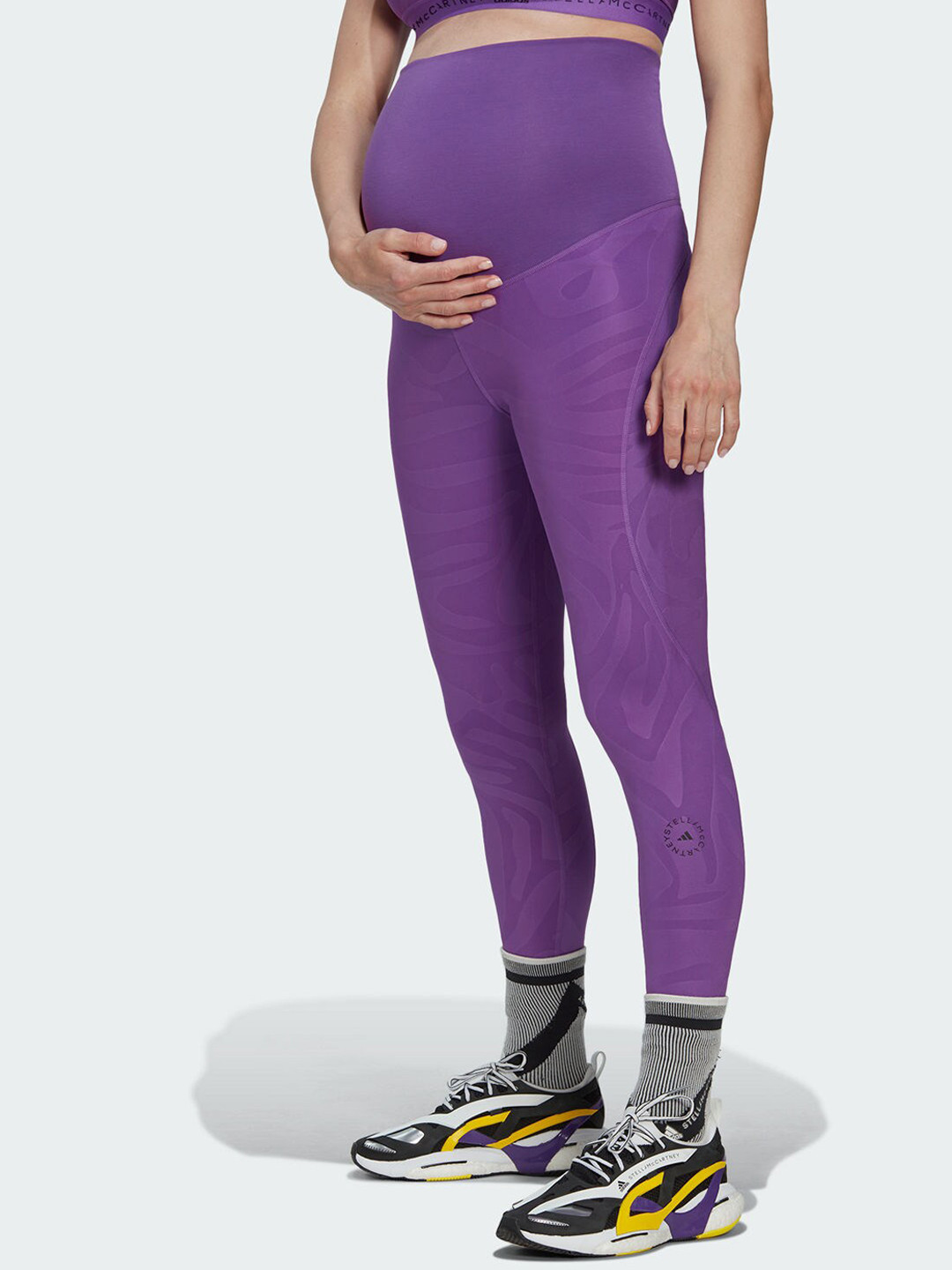 

ADIDAS By Stella Mccartney Maternity Yoga Tights, Purple
