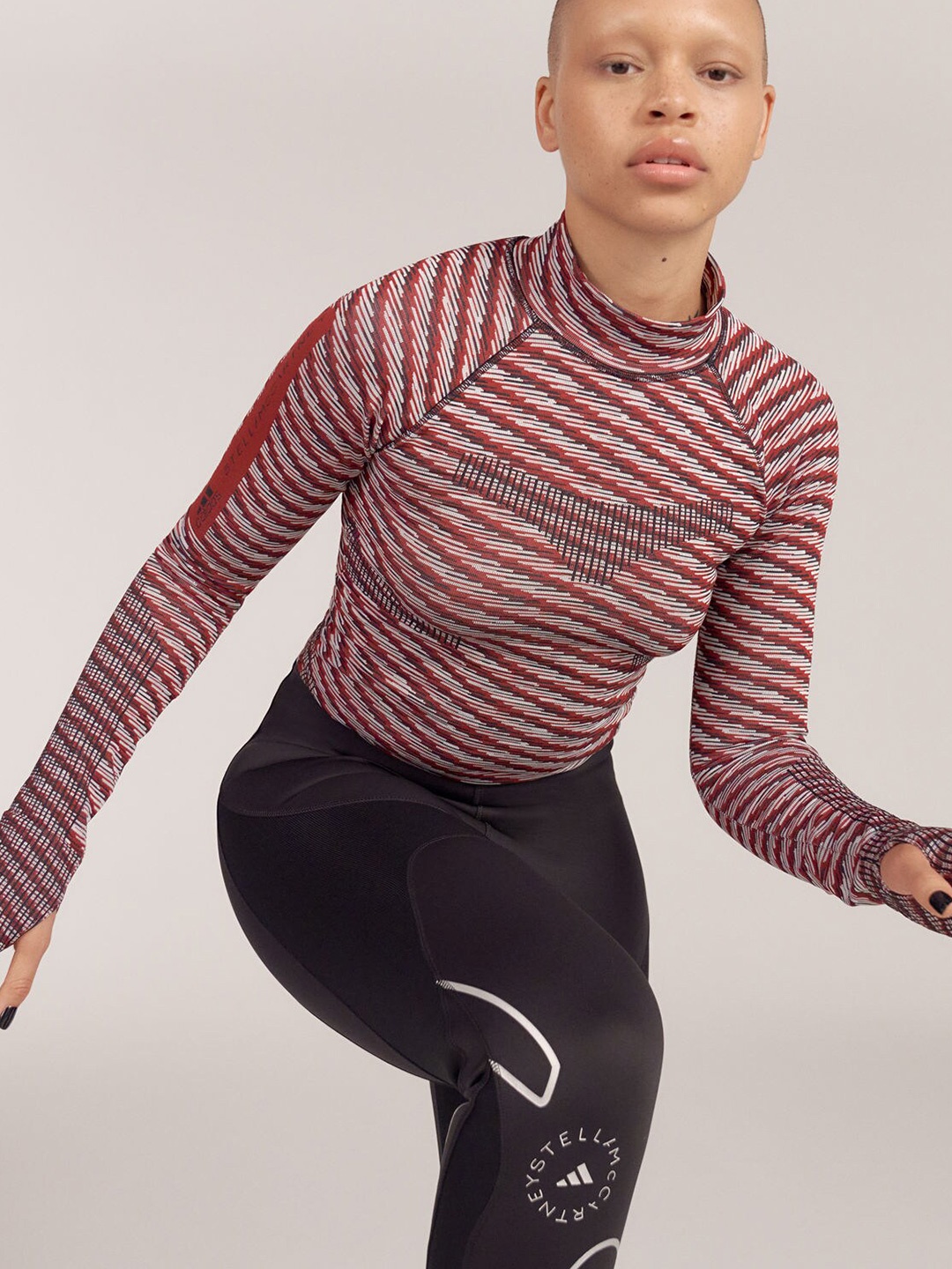 

ADIDAS By Stella Mccartney Seamless Long Sleeve Top, Red