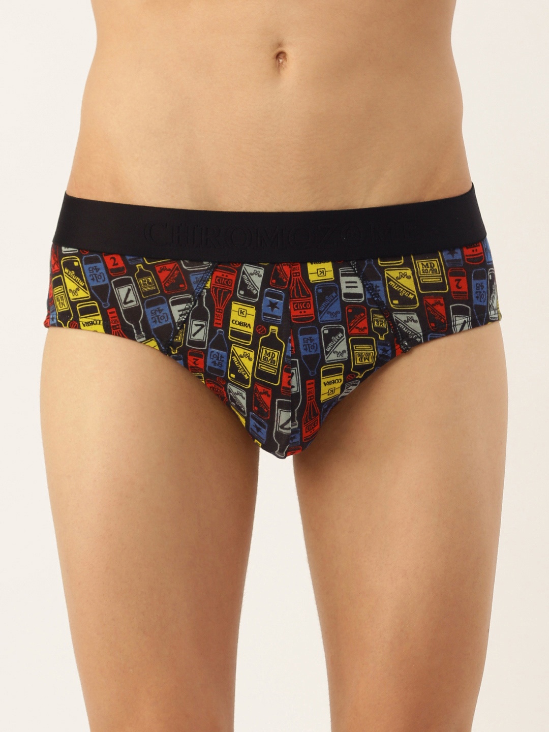 

Chromozome Men Printed Ultra Premium Micro Modal Basic Briefs 8902733634342, Multi