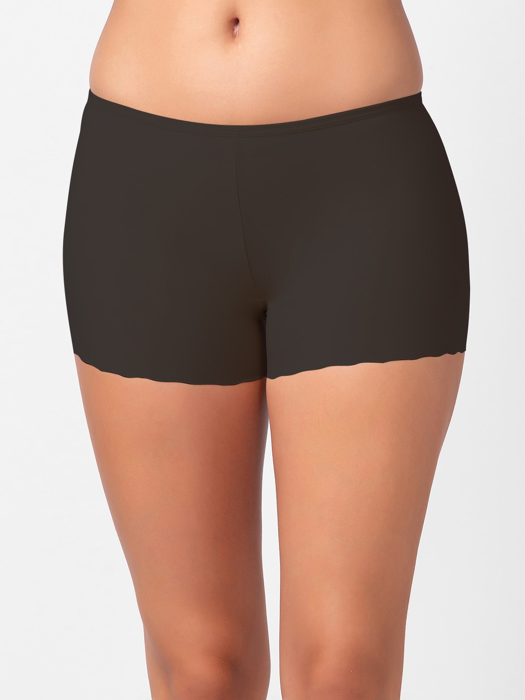 

NOIRA Women Seamless Boy Short Briefs, Black