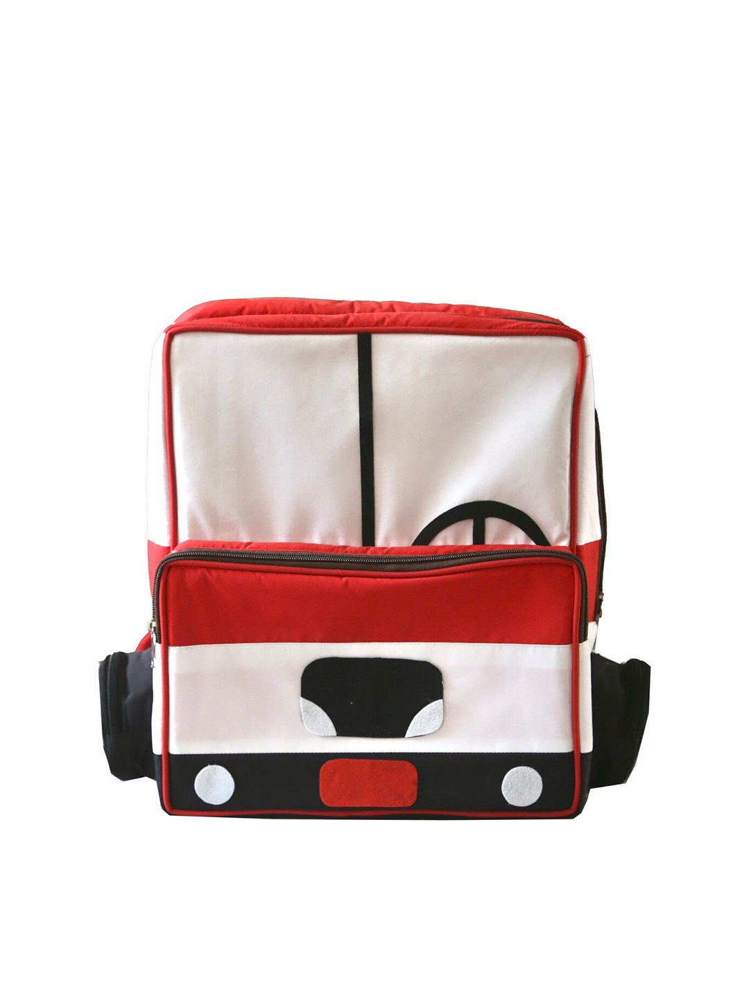 

Kids Clan Kids Colourblocked Water Resistant Backpack, Red