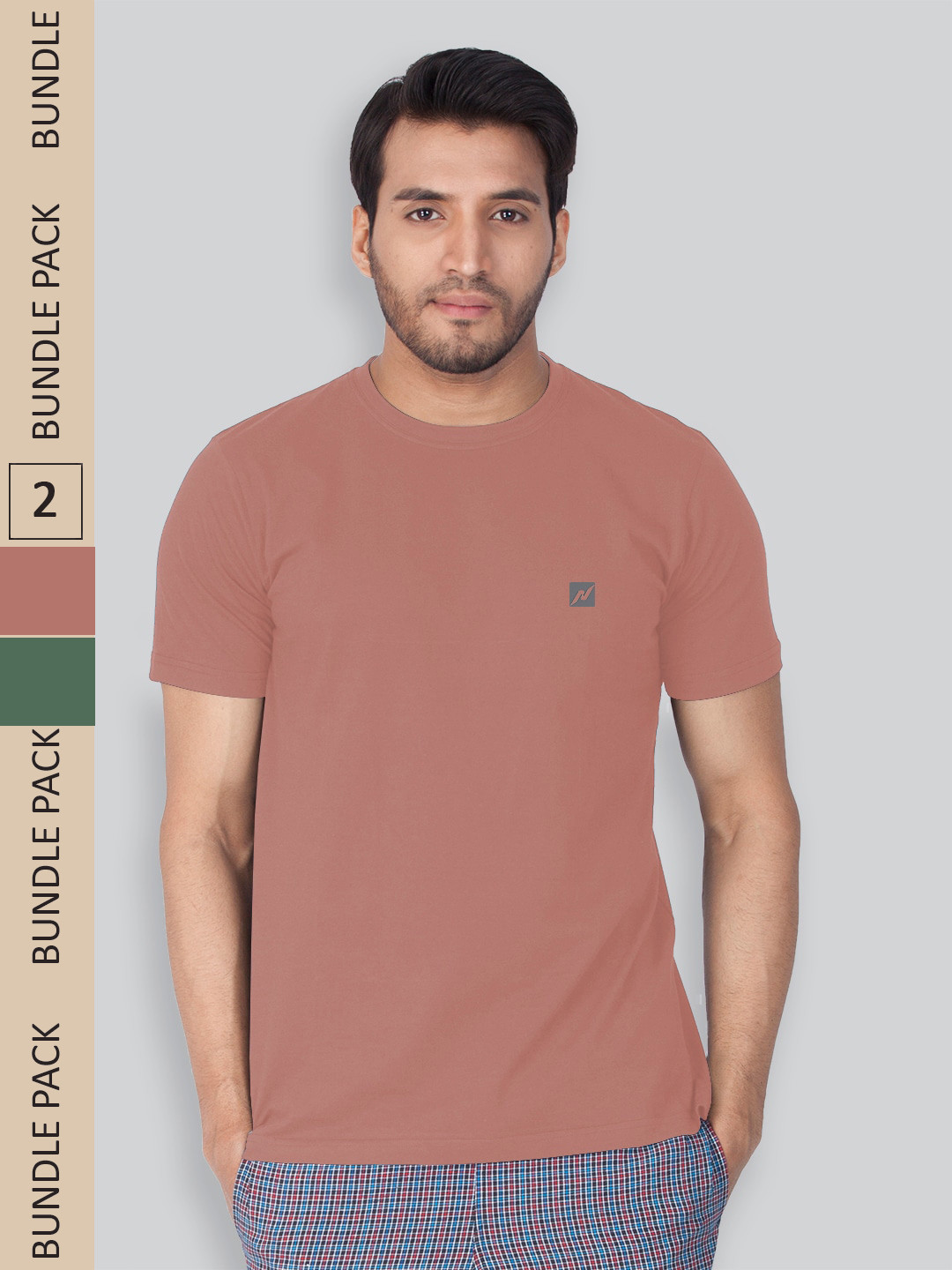 

LUX NITRO Pack Of 2 Lounge T-shirts, Peach