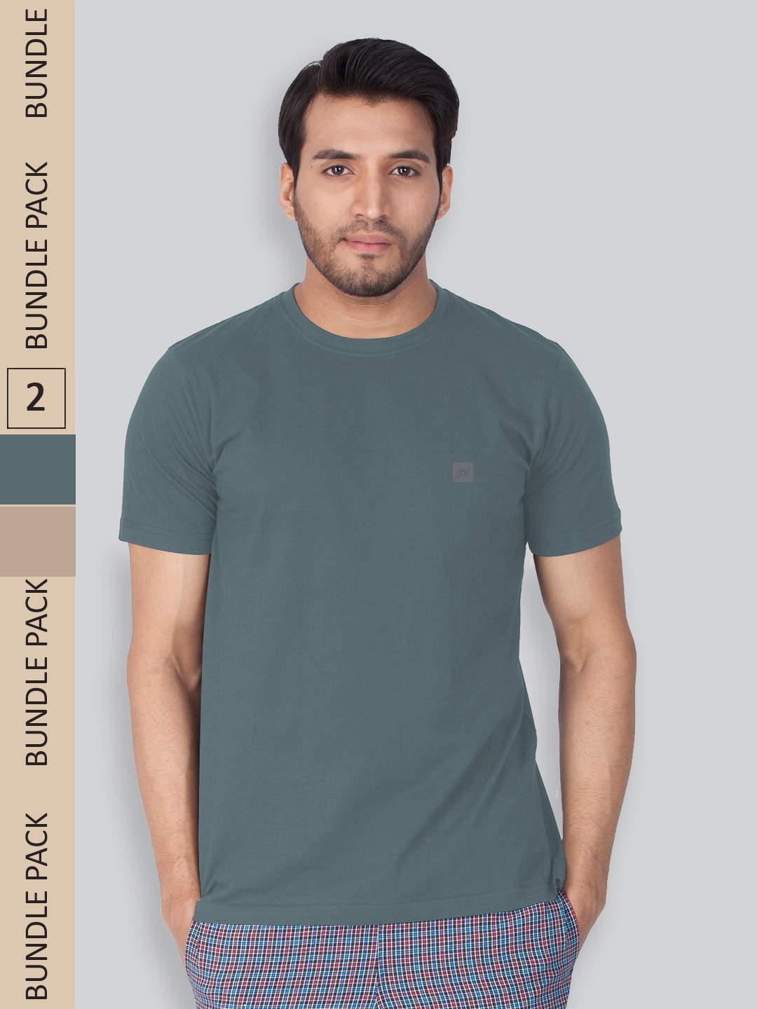 

LUX NITRO Pack Of 2 Lounge T-shirt, Grey