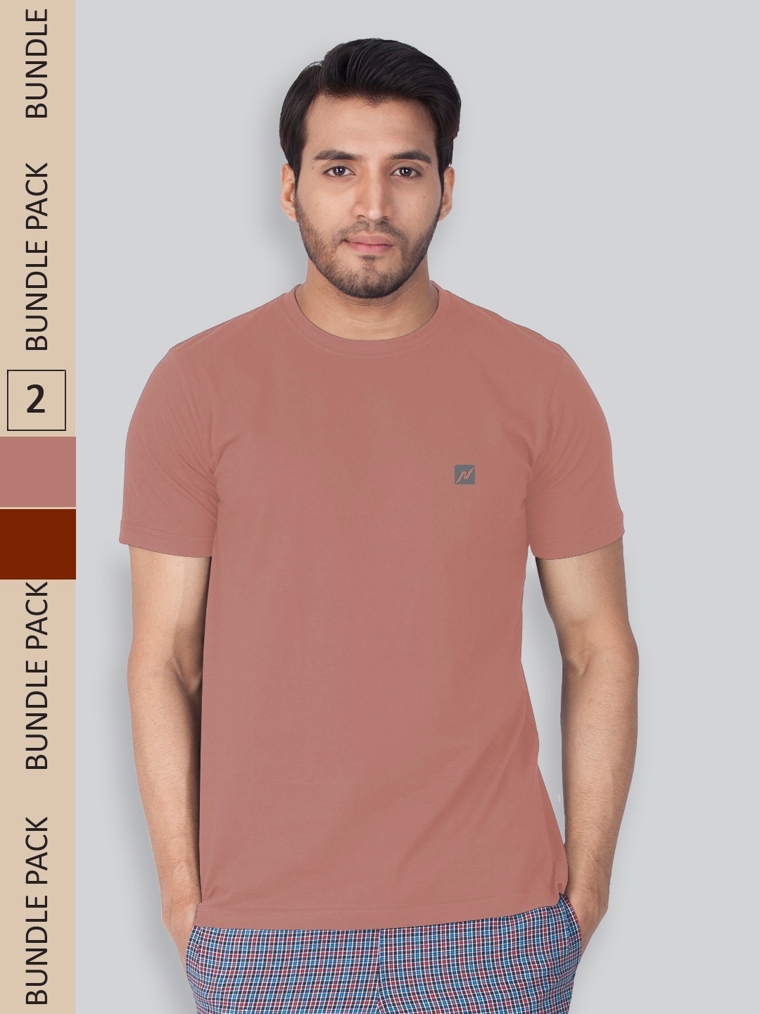 

LUX NITRO Pack Of 2 Lounge T-shirt, Peach