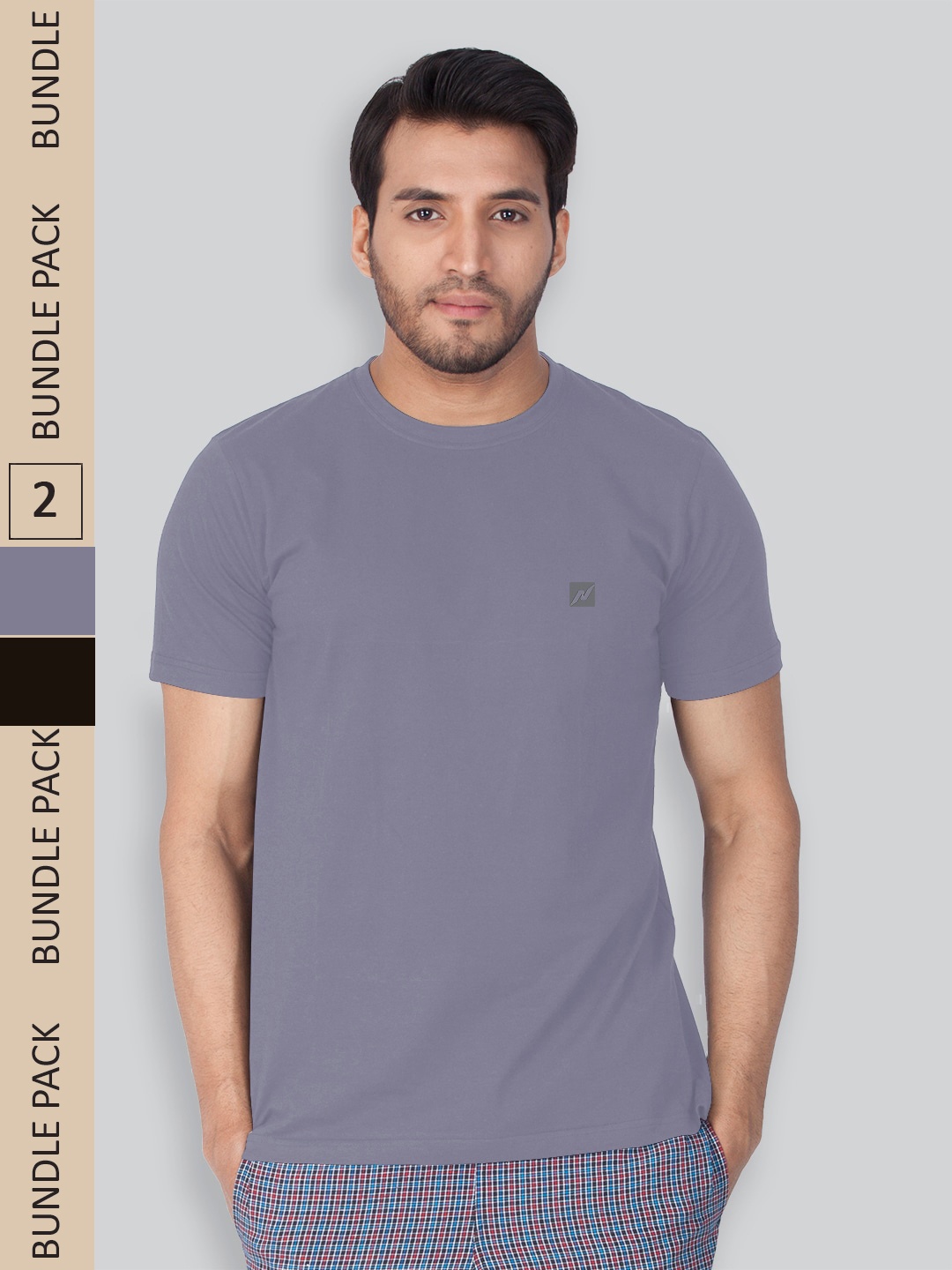 

LUX NITRO Pack Of 2 Lounge T-shirt, Grey