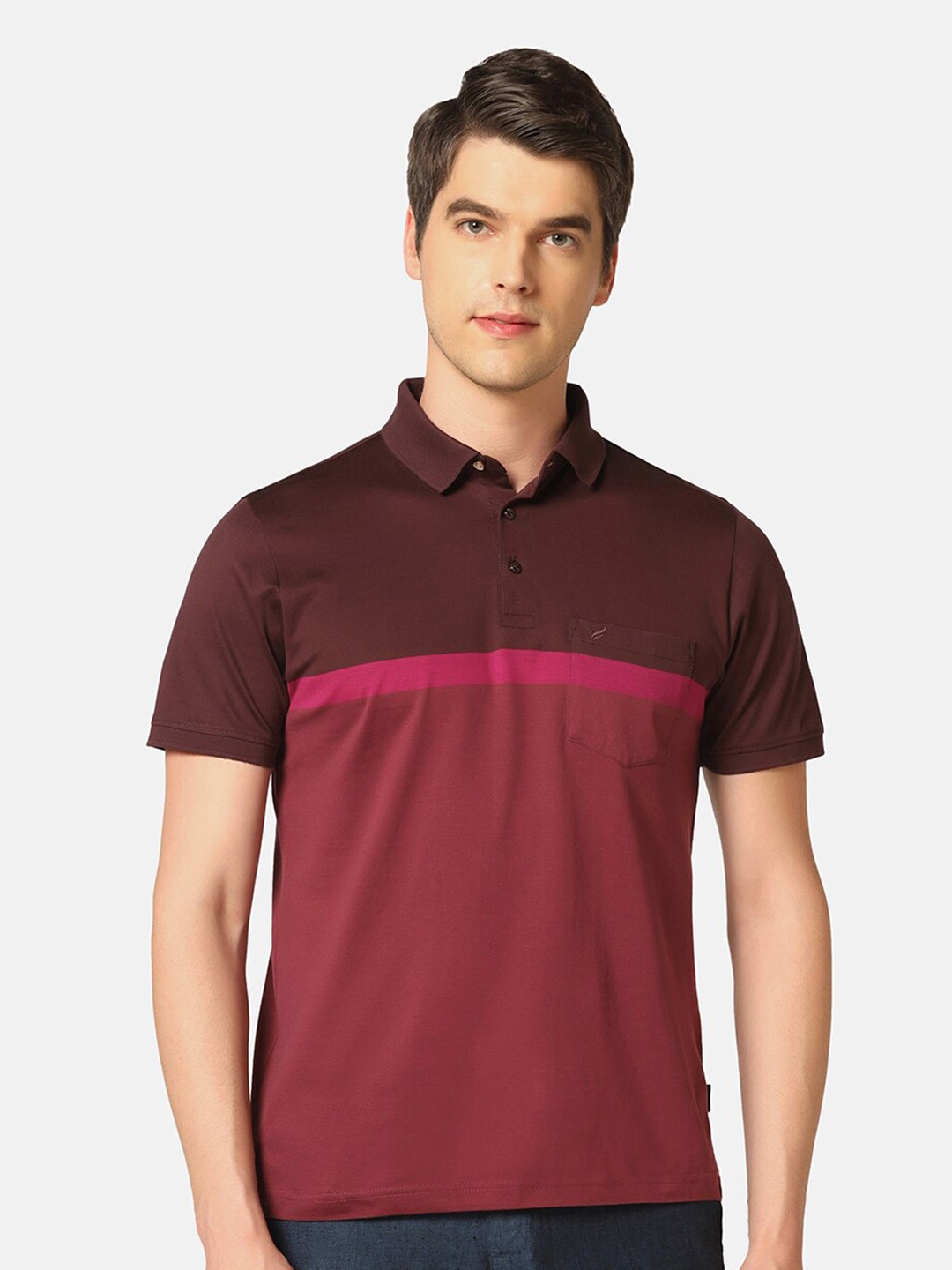 

Blackberrys Polo Collar Slim Fit Pure Cotton T-shirt, Red