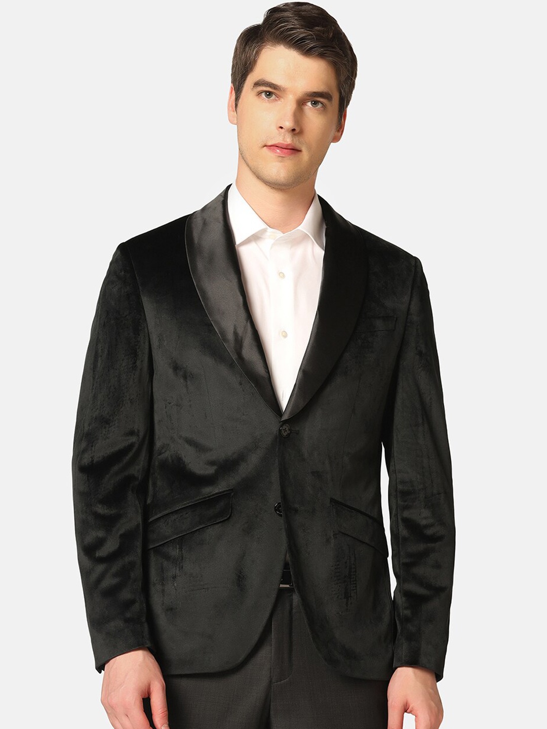 

Blackberrys Slim-Fit Single-Breasted Formal Blazers, Black