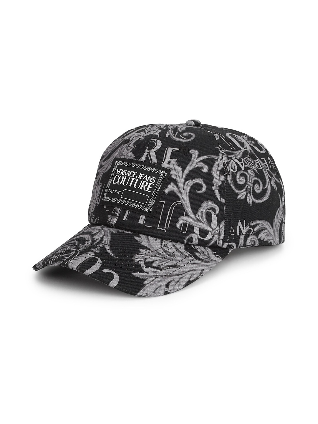 

Versace Jeans Couture Men Printed Cotton Snapback Caps, Black