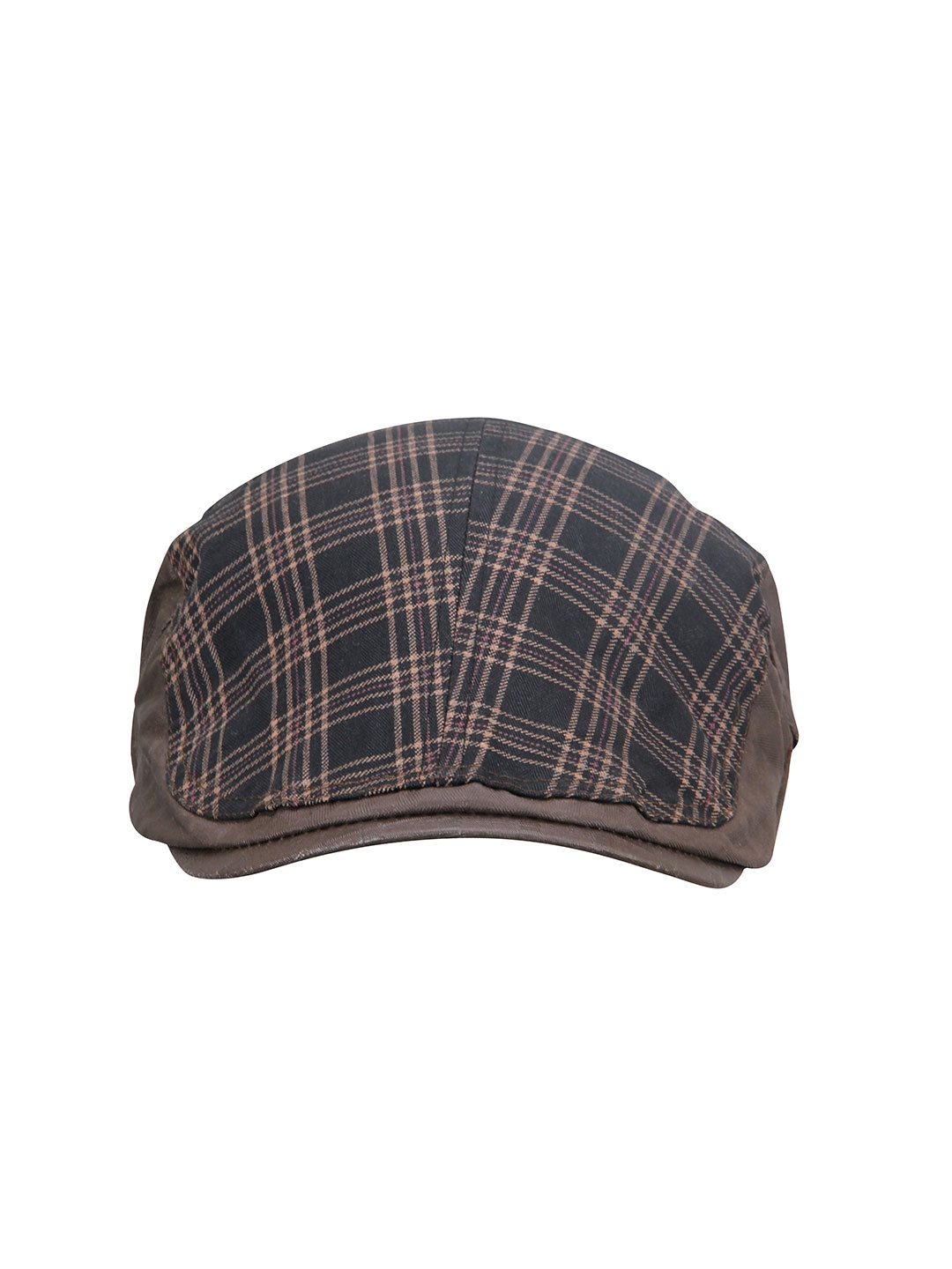 

FabSeasons Unisex Brown & Grey Self Design Ascot Cap