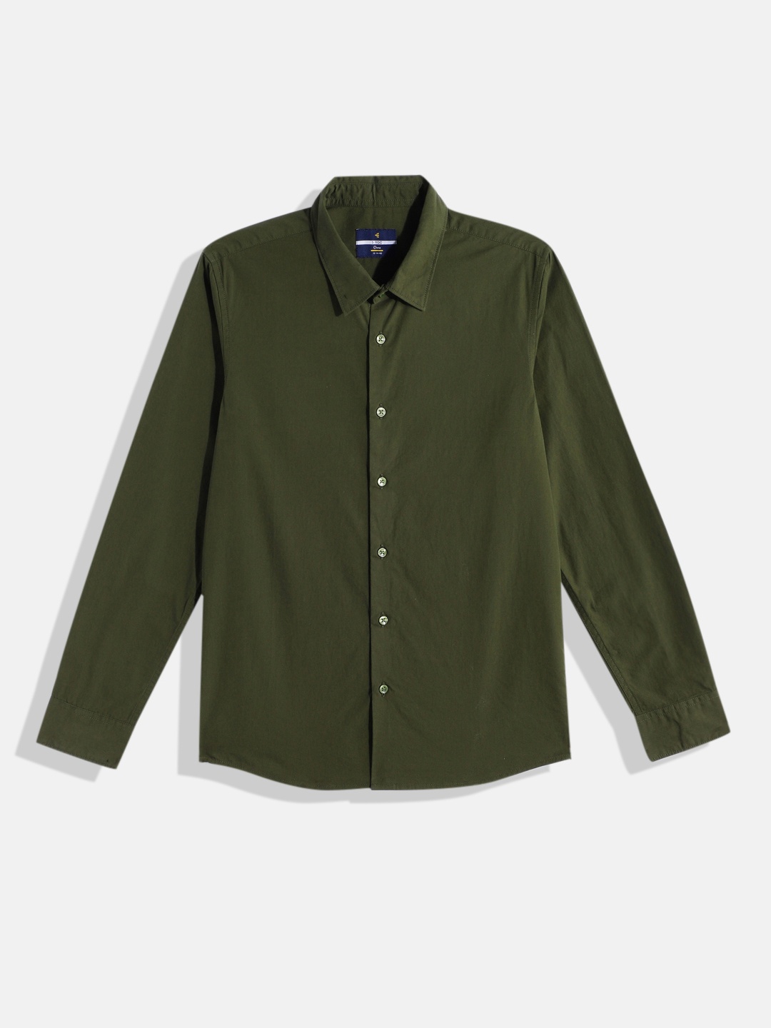 

IVOC Boys Slim Fit Pure Cotton Casual Shirt, Olive