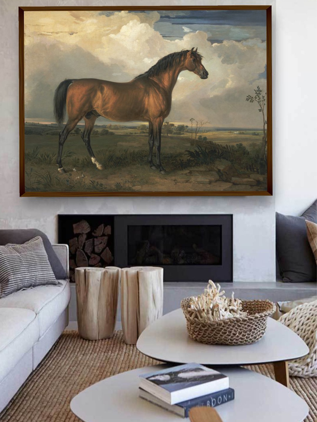 

The Art House Brown Horse Printed Framed Wall Painting