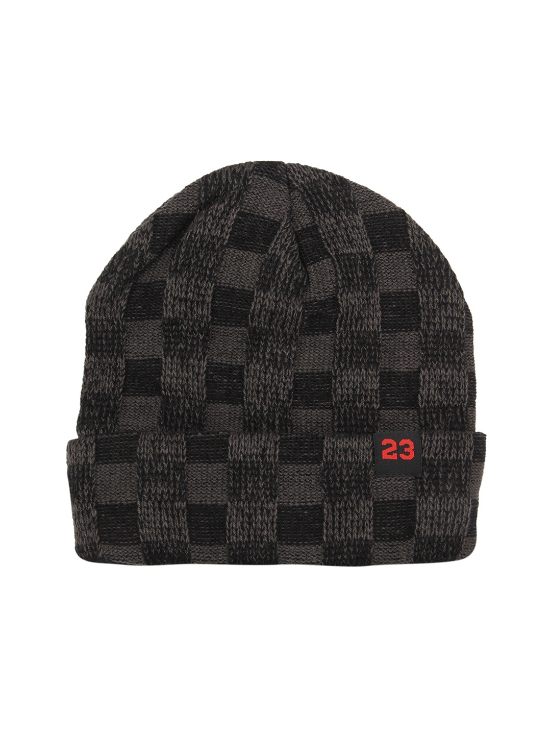 

FabSeasons Unisex Black Self Design Beanie