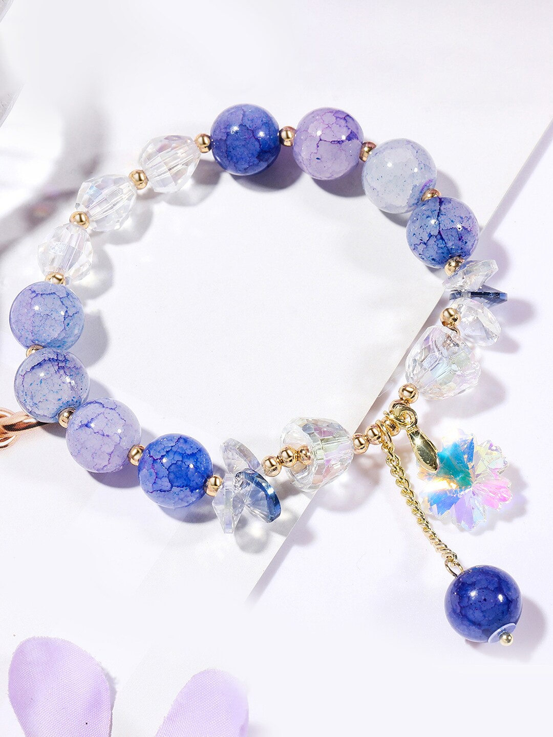 

Peora Women Gold-Plated Charm Bracelet