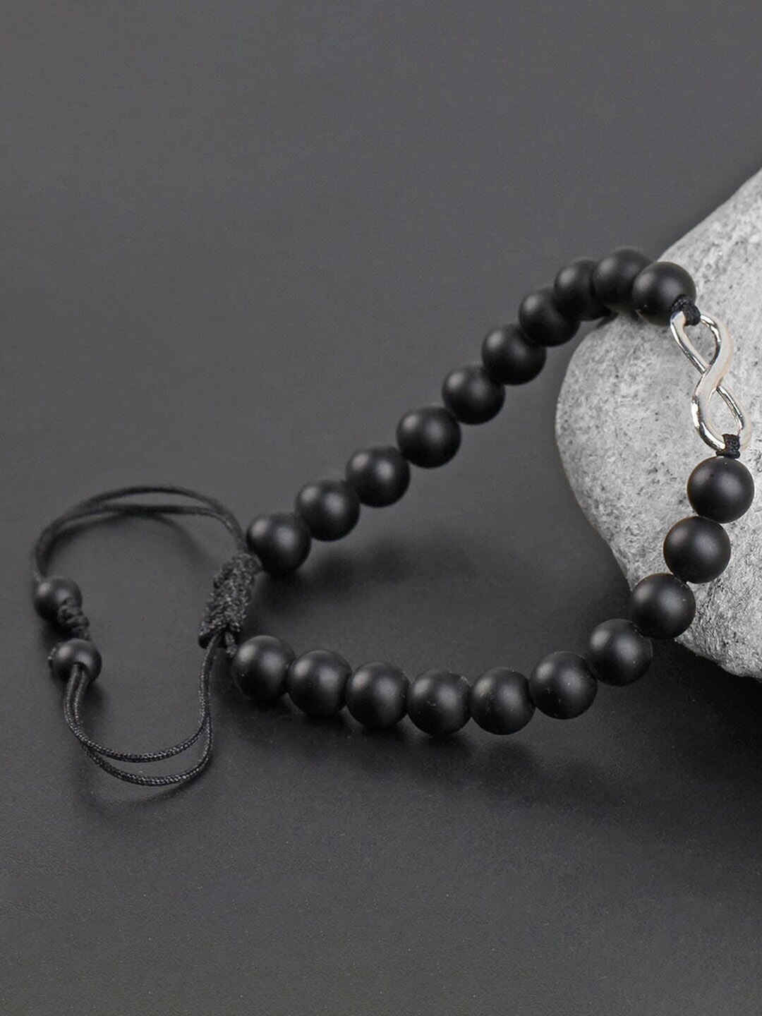 

Peora Wraparound Beaded Bracelet, Black