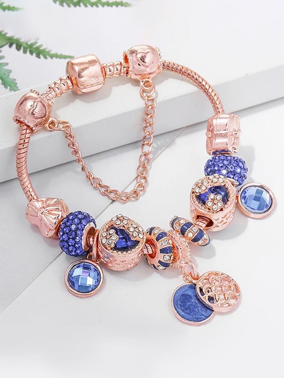

Peora Rose Gold-Plated Charm Bracelet