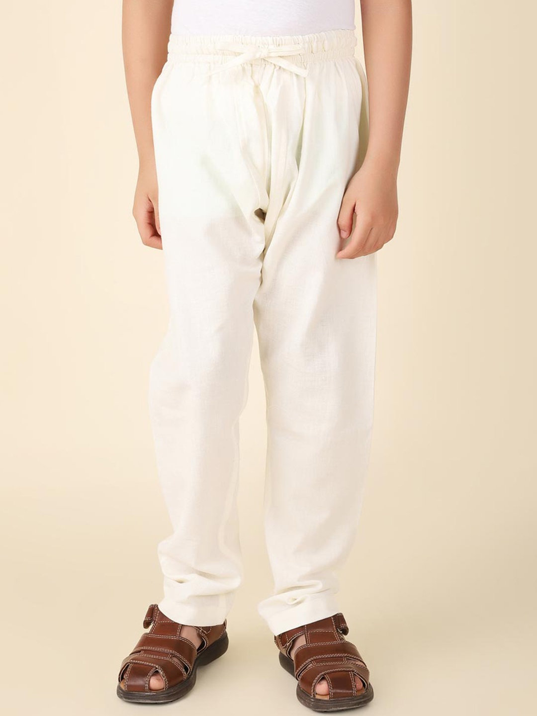

Fabindia Boys Cotton Regular Pyjama, Off white