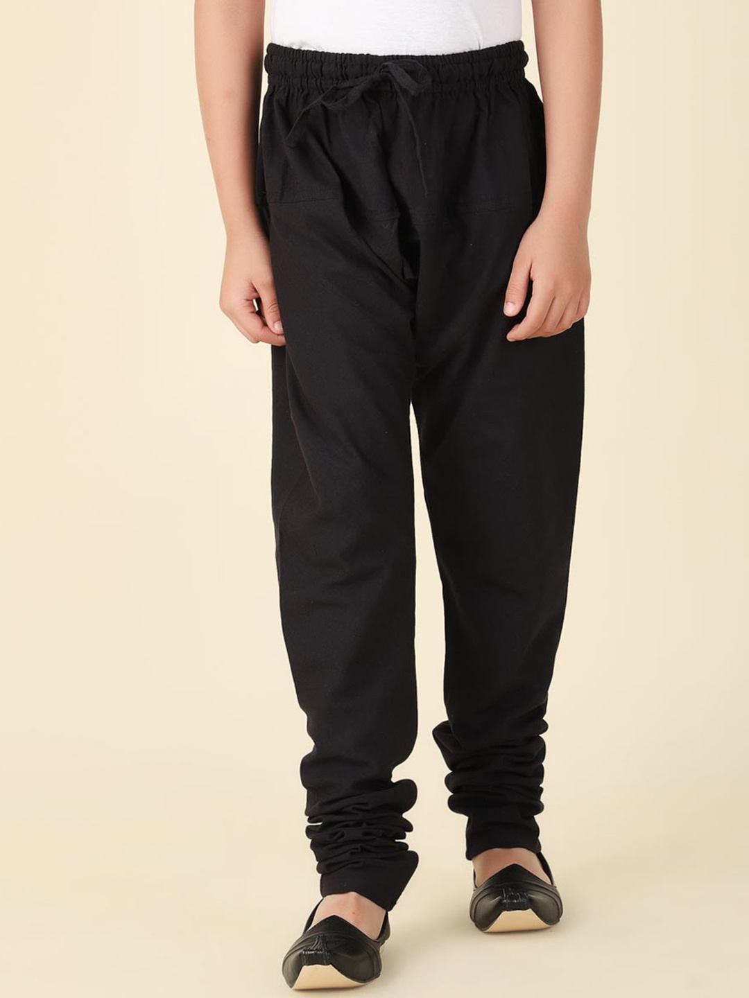 

Fabindia Boys Pure Cotton Straight-Fit Churidar, Black