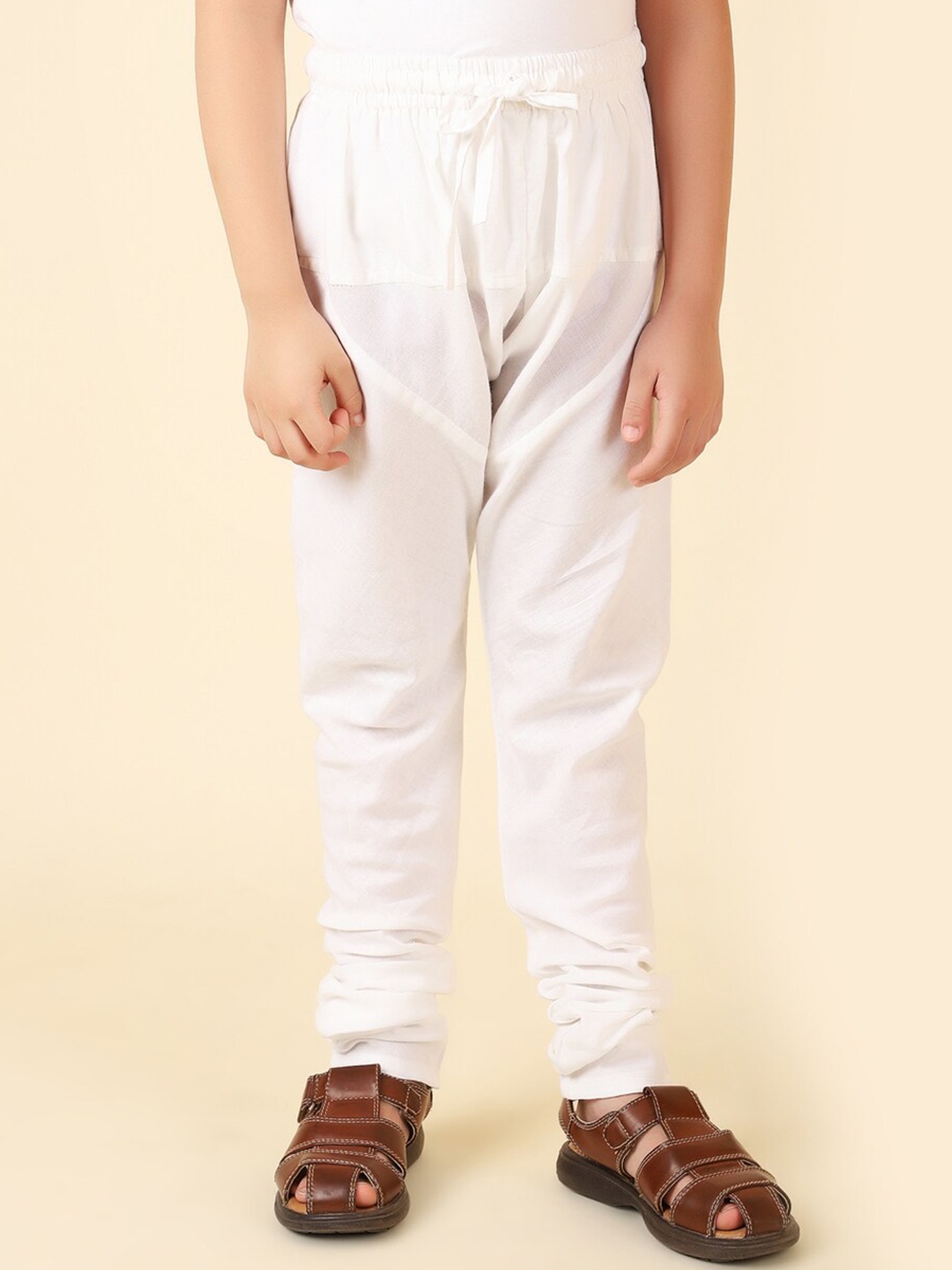 

Fabindia Boys Pure Cotton Straight-Fit Churidar, White