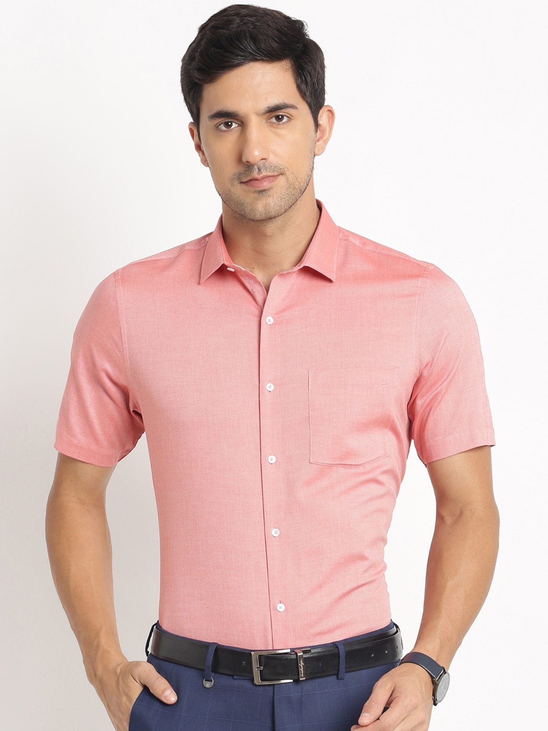 

Turtle Modern Pure Cotton Formal Shirt, Peach