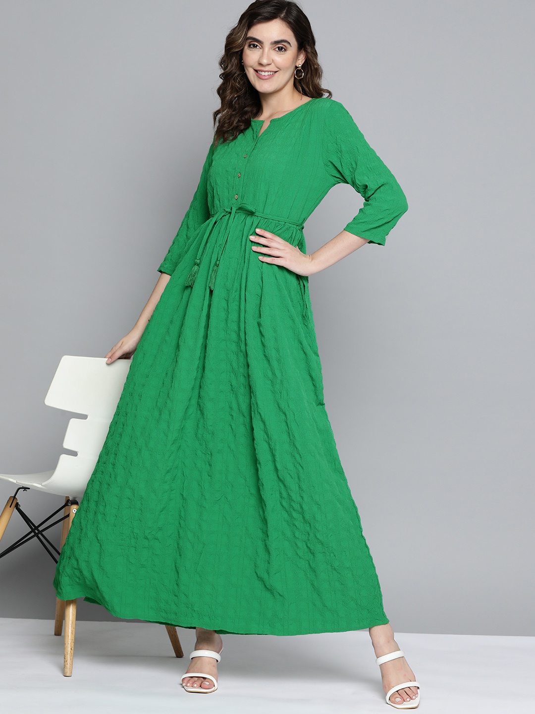 

Mast & Harbour A-Line Maxi Dress, Green