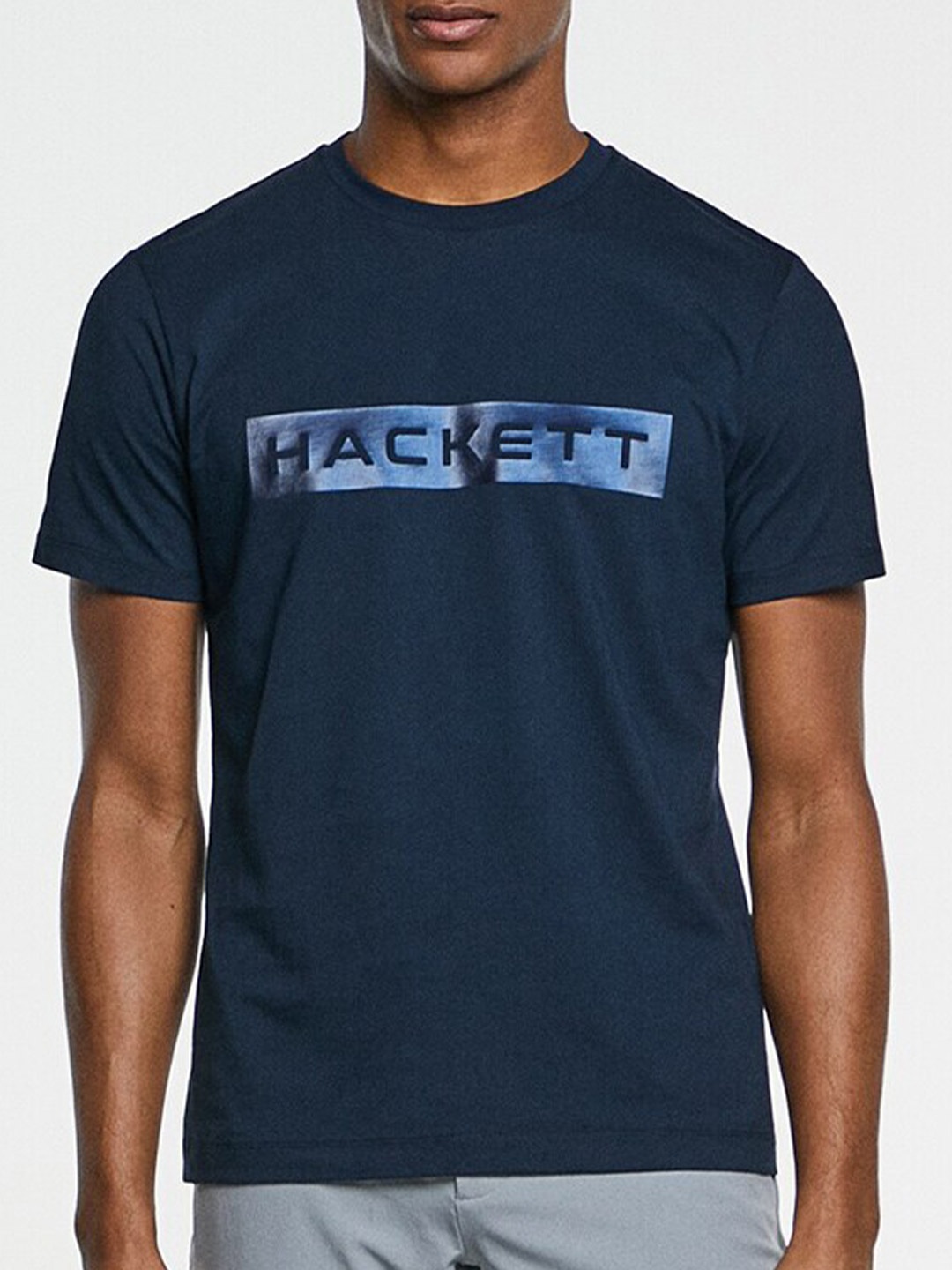 

HACKETT LONDON Men Navy Blue Sports Pockets T-shirt