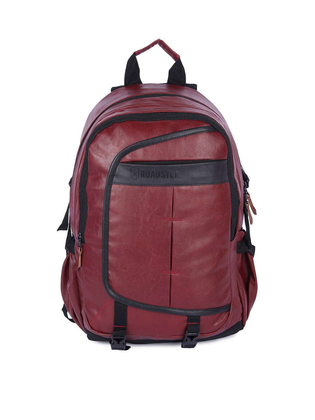 

The Roadster Lifestyle Co. Reflective Strip Backpack with Rain Cover, Maroon