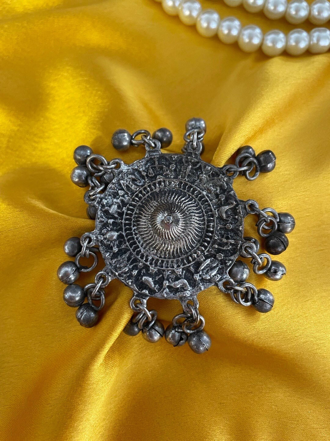 

Digital Dress Room Oxidized Silver-Plated Adjustable Bohemian Ring