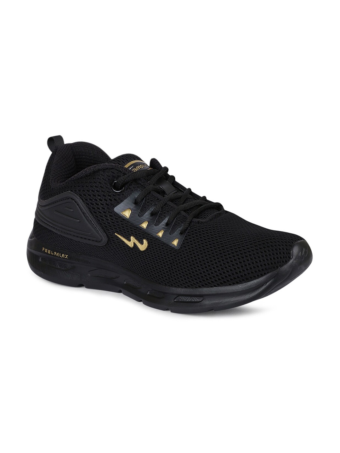 

Campus Men Cluster Pro Non-Marking Running Sports Shoes, Black