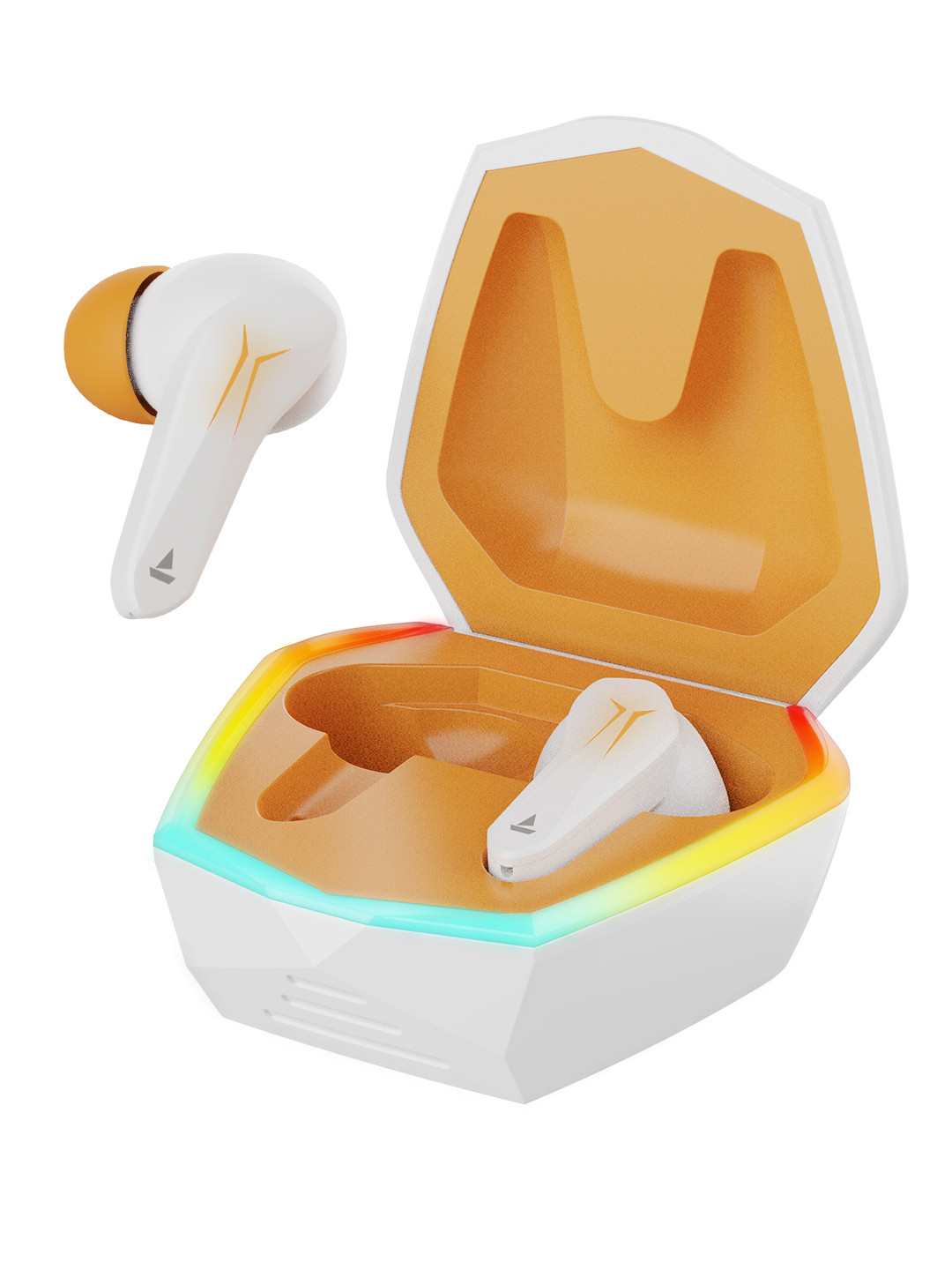 

boAt Immortal 128 TWS with 40H Battery Life, ENX, Quad Mics & ASAP Charge Earbuds, White