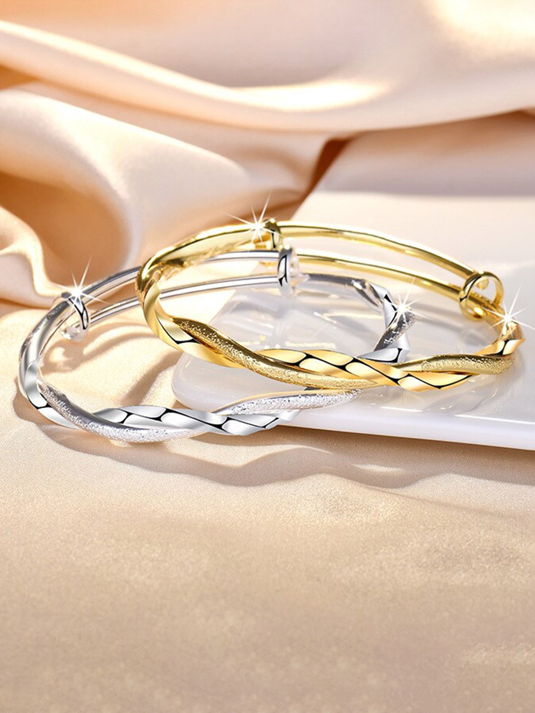 

MYKI Women Gold-Plated Kada Bracelet