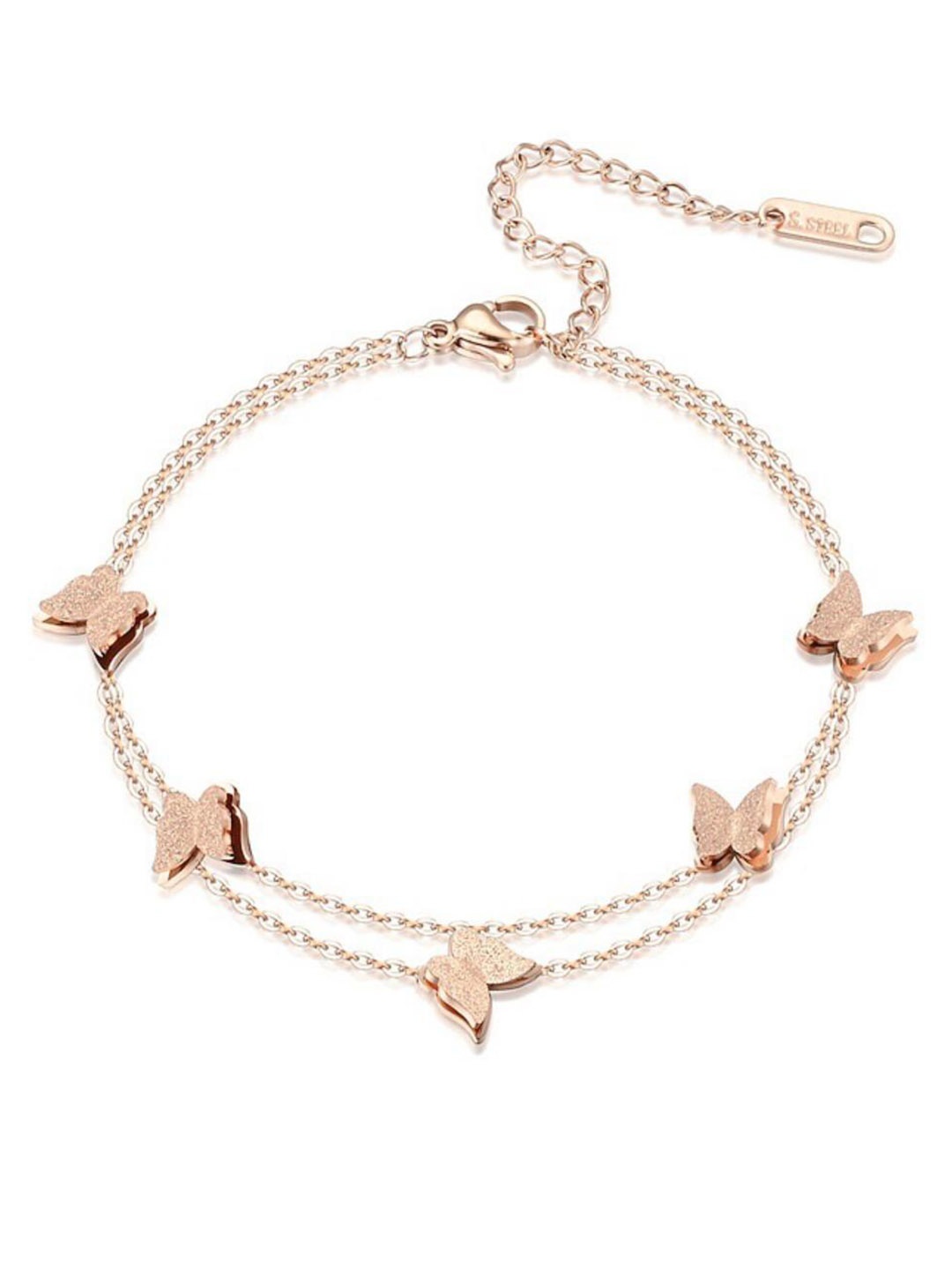

MYKI Women Rose Gold-Plated Charm Bracelet
