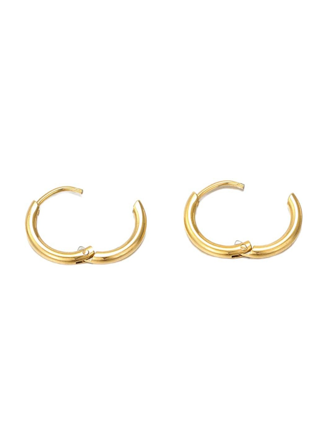 

PALMONAS 18kt Gold-Plated Contemporary Hoop Earrings