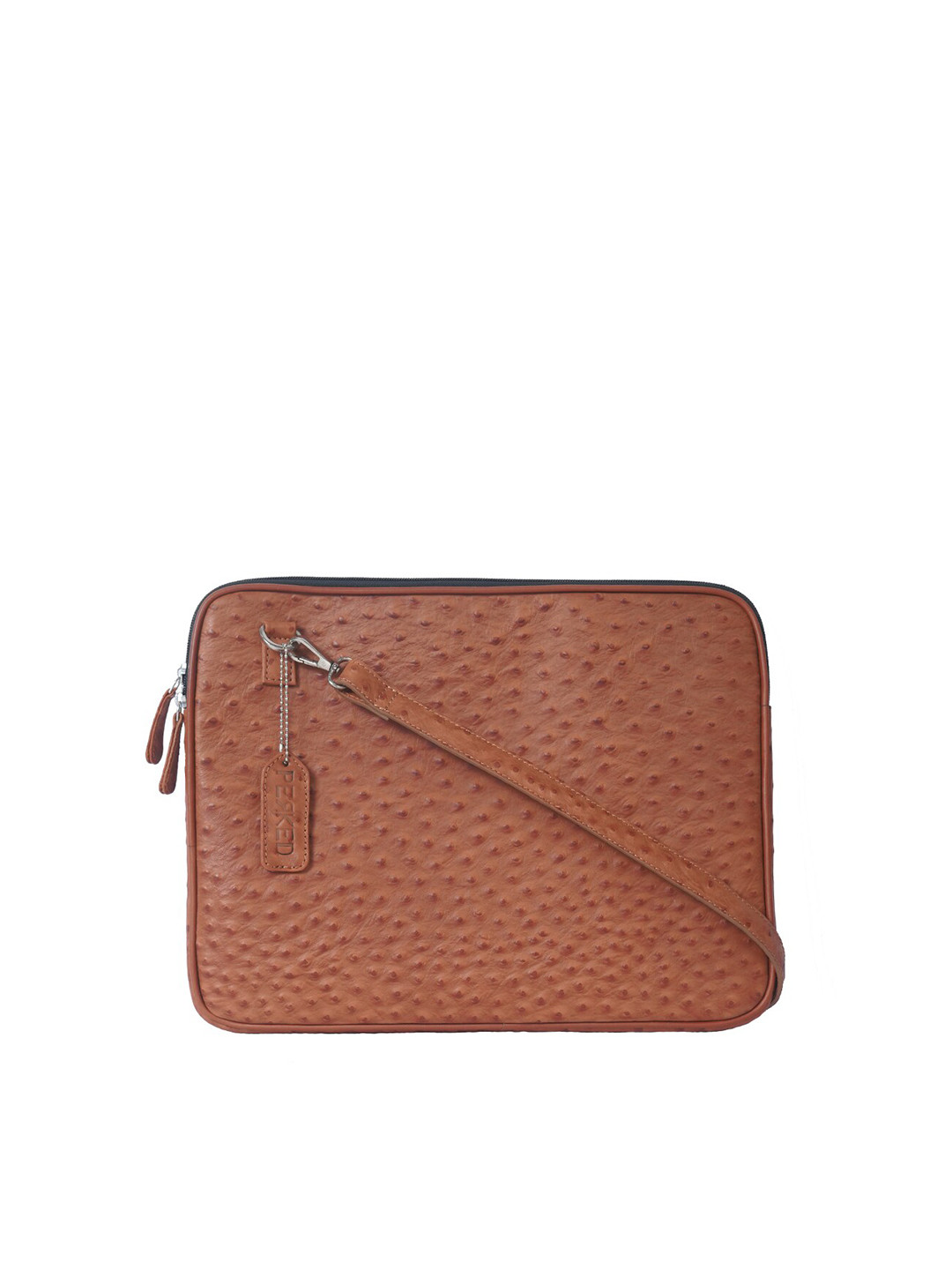 

PERKED Leather Laptop Sleeve, Brown