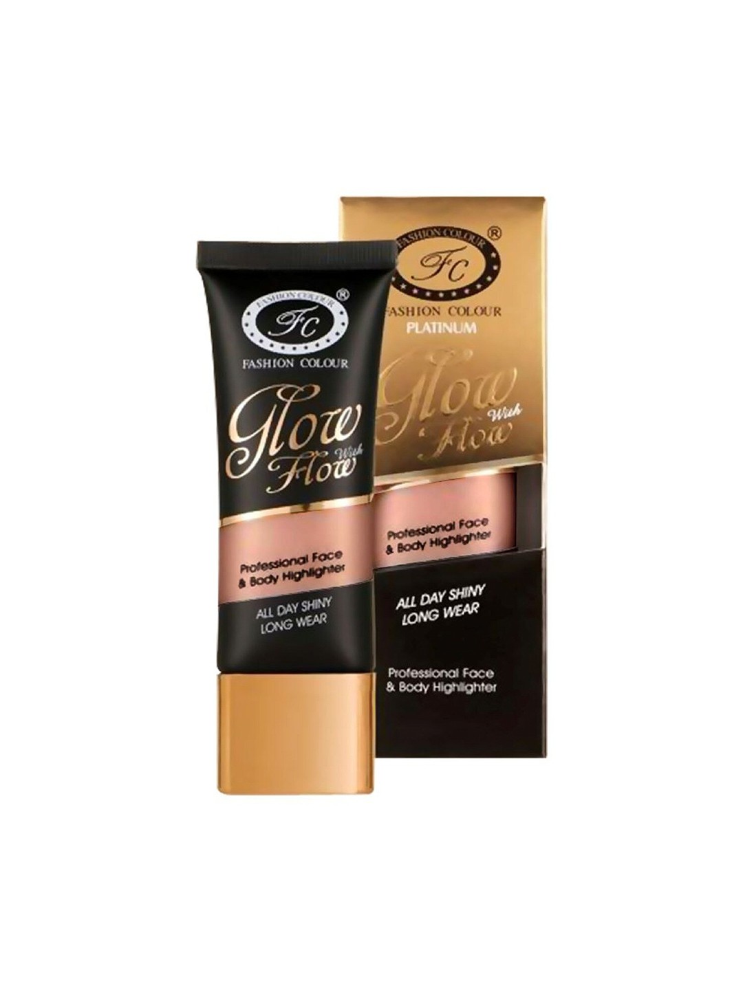 

Fashion Colour Glow With Flow Professional Face & Body Highlighter 35g - Shade 02, Rose gold