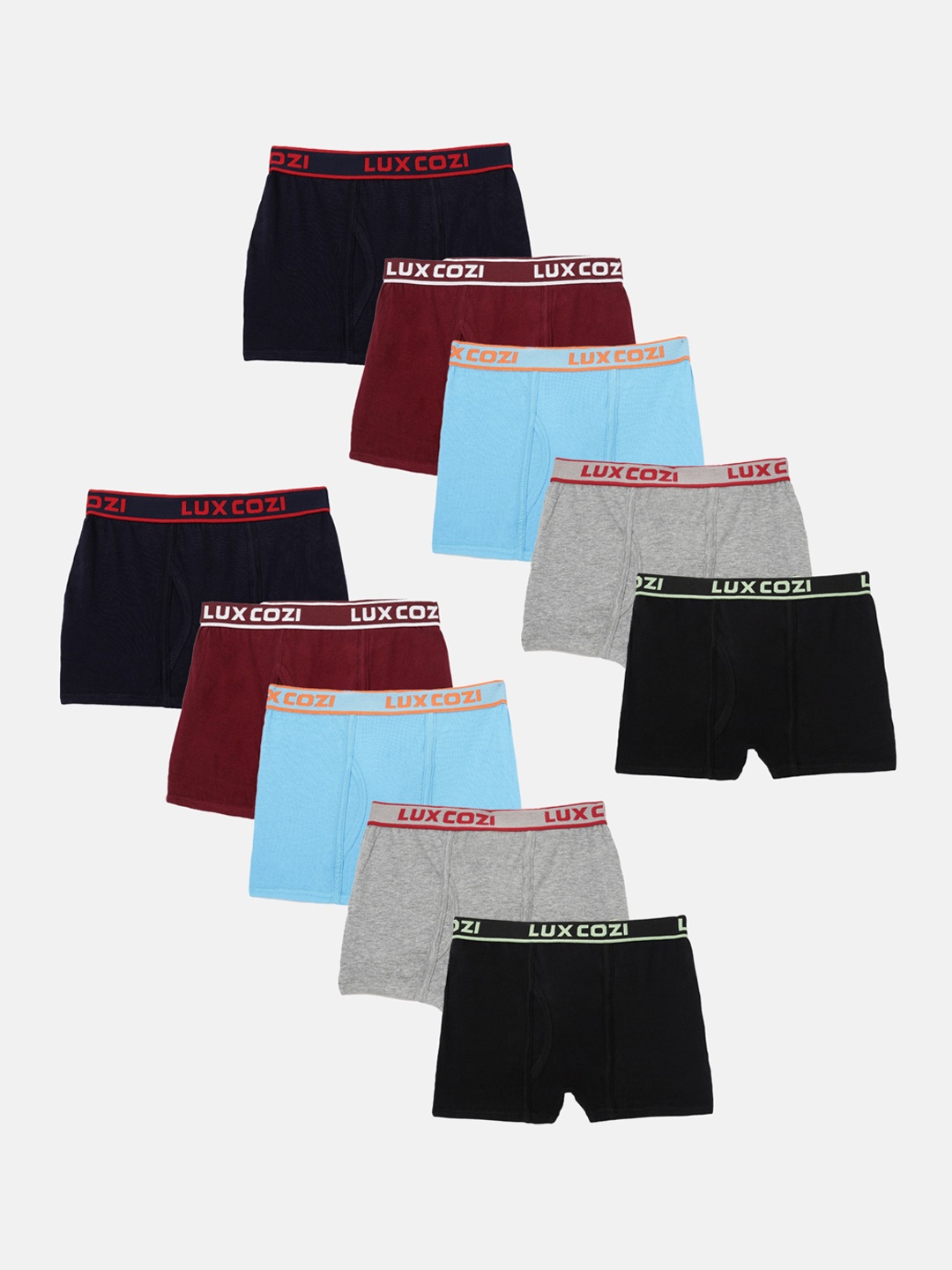 

Lux Cozi Boys Pack of 10 Assorted Trunks