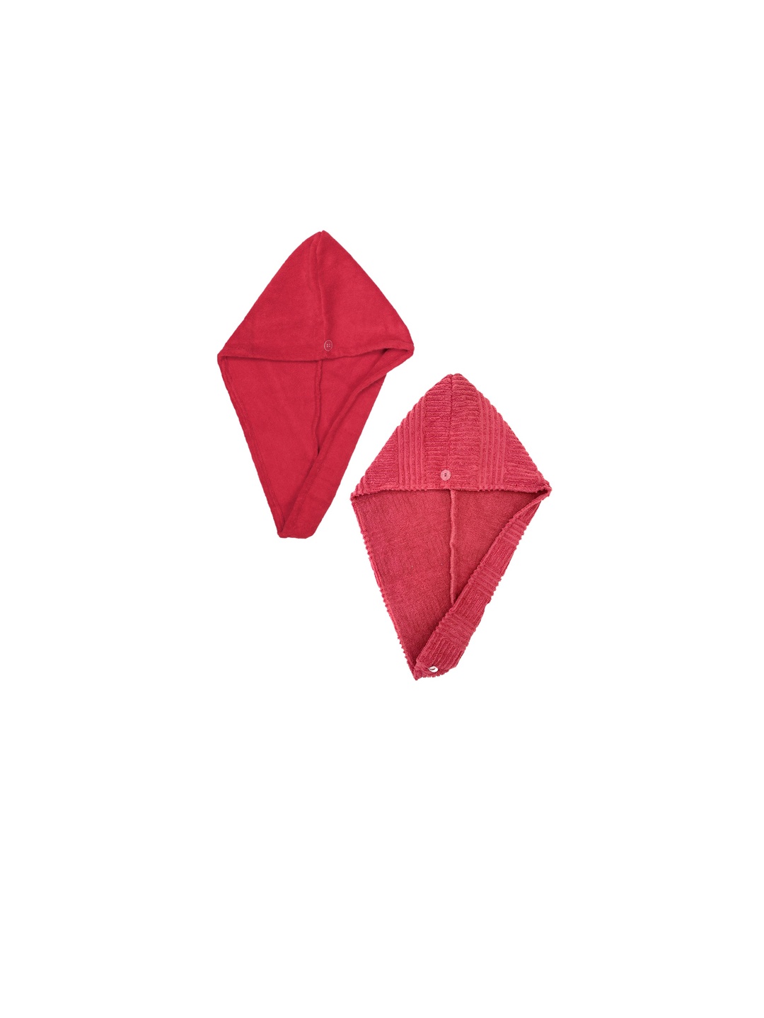 

AVI Living Women Red 2 Pcs 500GSM High Absorbent Pure Cotton Hair Wrap Towels