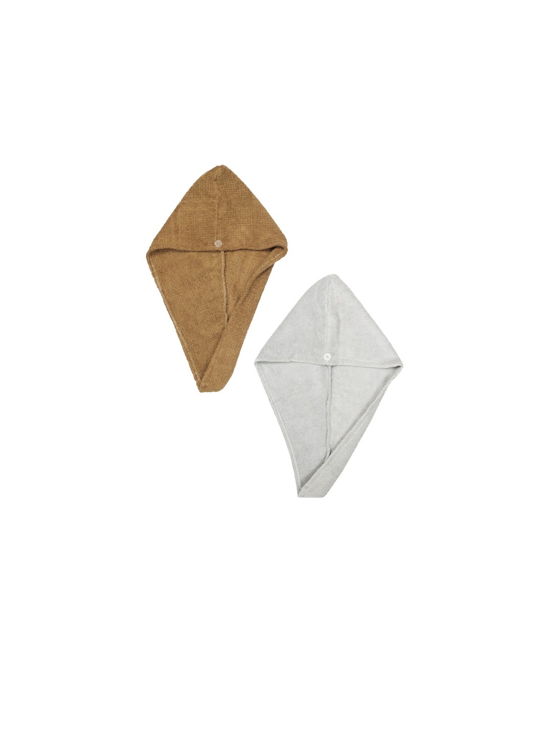 

AVI Living Women Brown & Grey 2 Pieces Pure Cotton 500 GSM Hair Wrap Towels