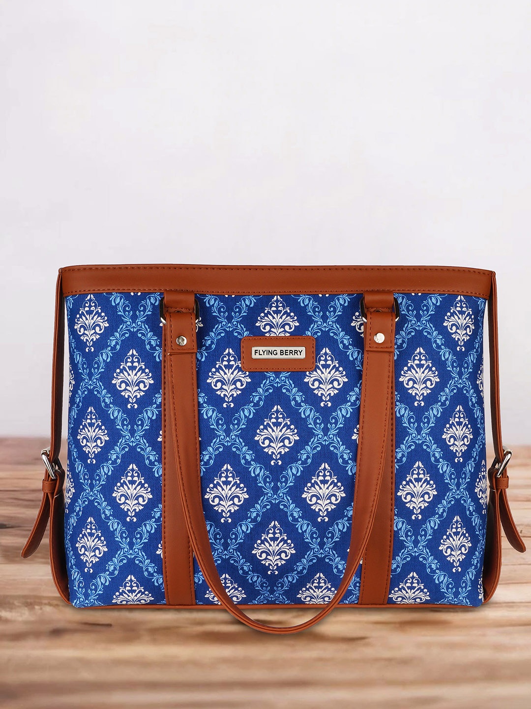 

FLYING BERRY Ethnic Motifs Printed Structured Shoulder Bag, Blue