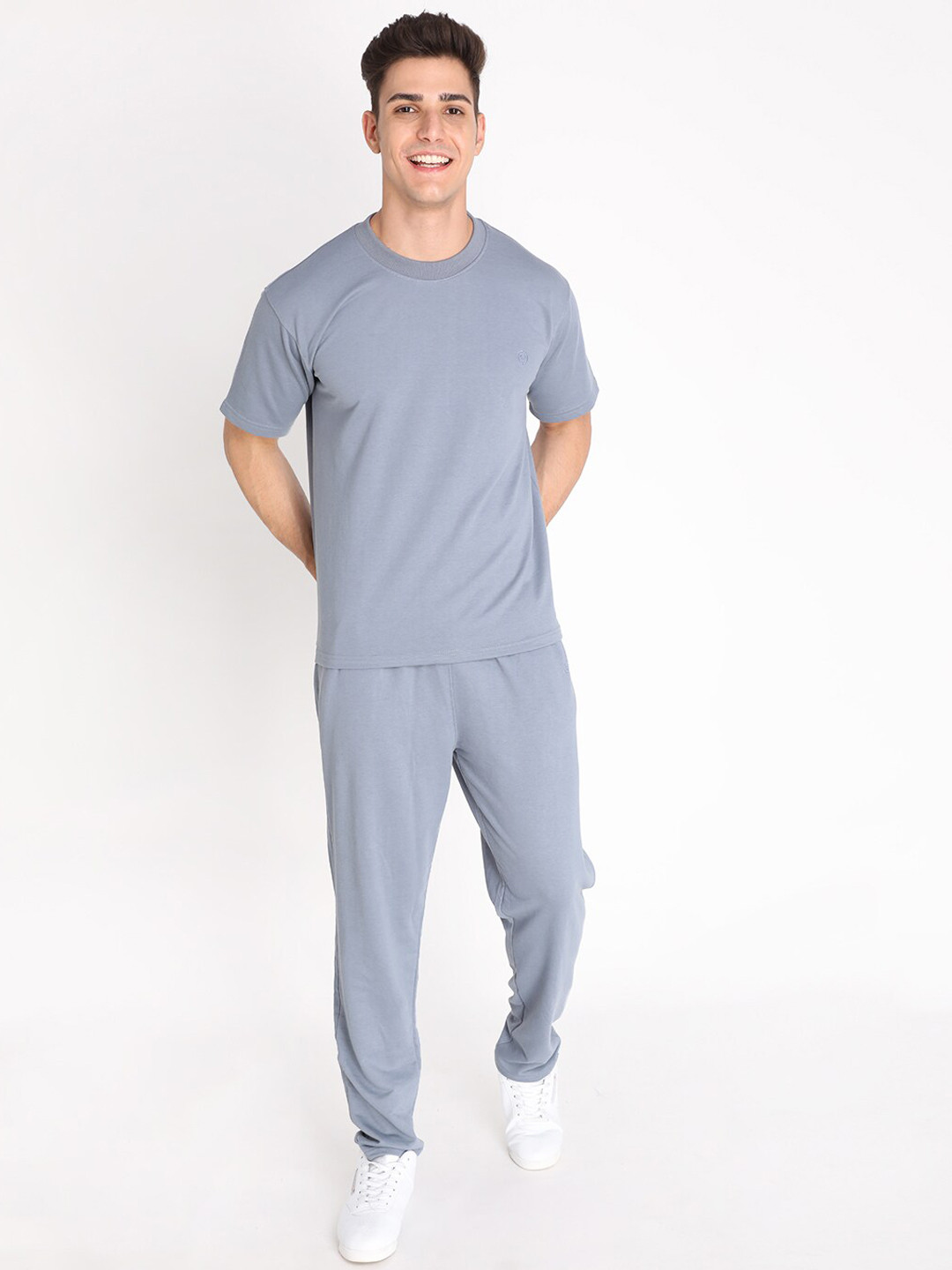 

CHKOKKO Casual T-Shirt & Trousers, Grey