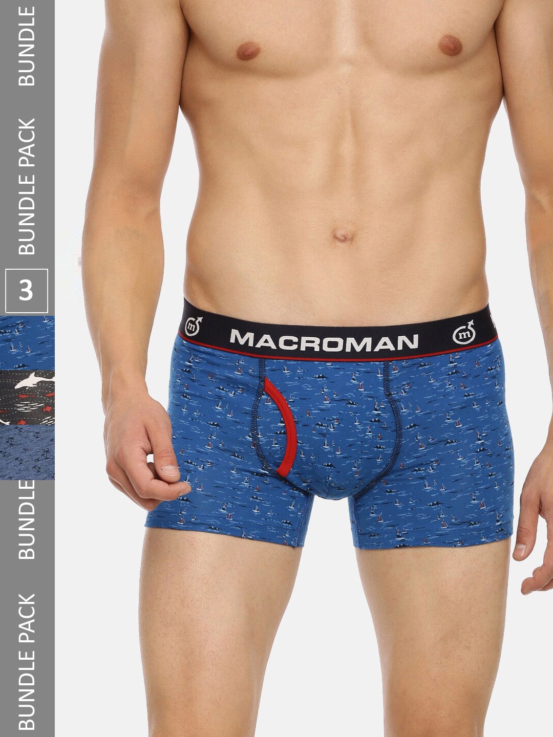 

Macroman M-Series Men Assorted Long Lasting Comfort Outer Elasticated Trunk