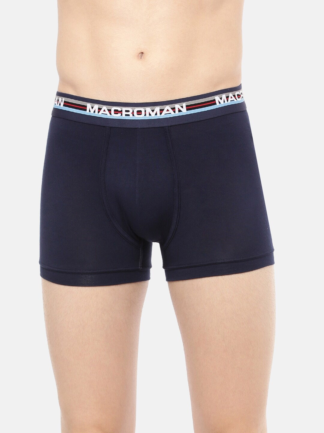 

Macroman M-Series Men Ultra Anti Microbial Finish Mid-Rise Trunks, Navy blue