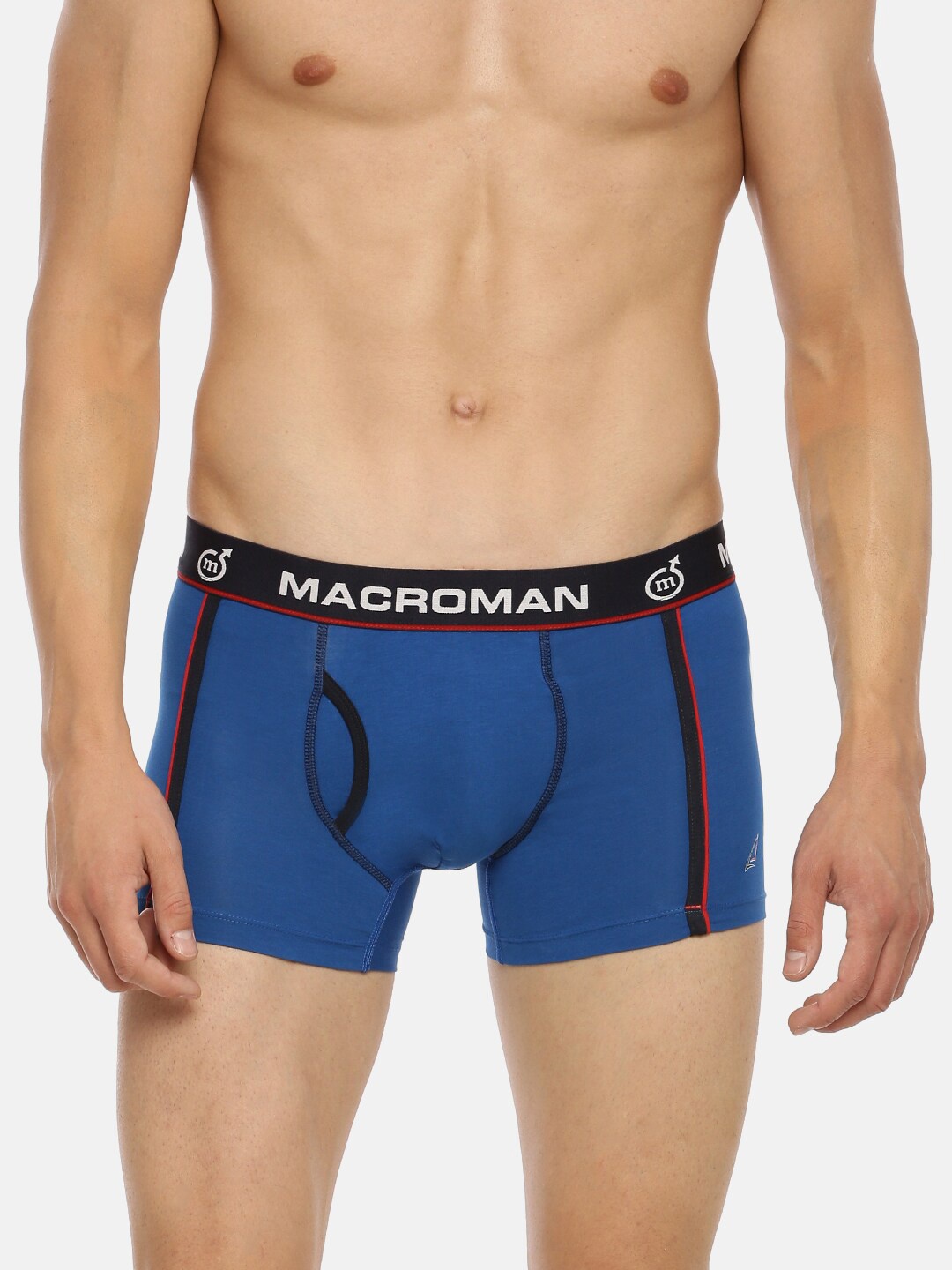 

Macroman M-Series Men Mid-Rise Marine Adventura Mid-Rise Trunk, Blue