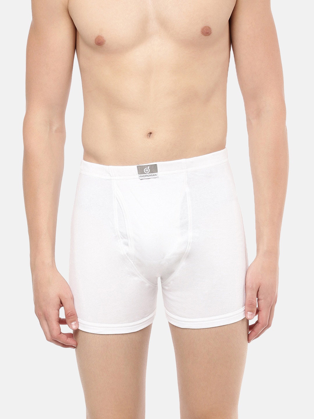 

Macroman M-Series Men Anti Microbial Finish Cotton Trunk, White